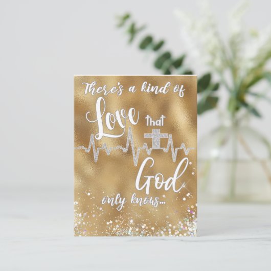Eine Liebe, die Gott nur Christlich kennt Postkarte (Stehend Vorderseite)