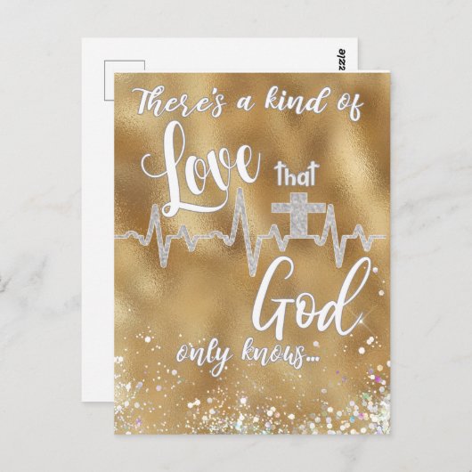 Eine Liebe, die Gott nur Christlich kennt Postkarte (Vorne/Hinten)