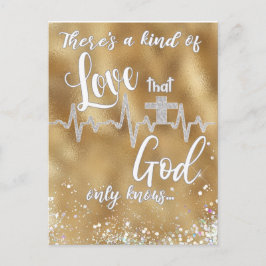 Eine Liebe, die Gott nur Christlich kennt Postkarte