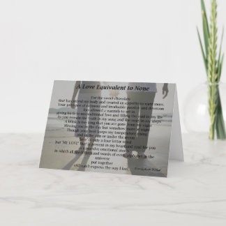 Eine Liebe, die Keine entspricht - Grußkarte Karte