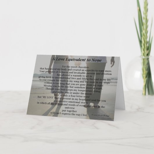 Eine Liebe, die Keine entspricht - Grußkarte Karte (Vorderseite)