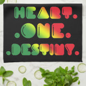 EINE LIEBE, EIN HERZ, EIN SCHICKSAL HANDTUCH (Gefaltet)