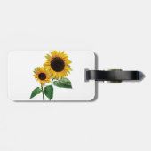 Eine Liebe einer Sonnenblume Gepäckanhänger (Rückseite horizontal)