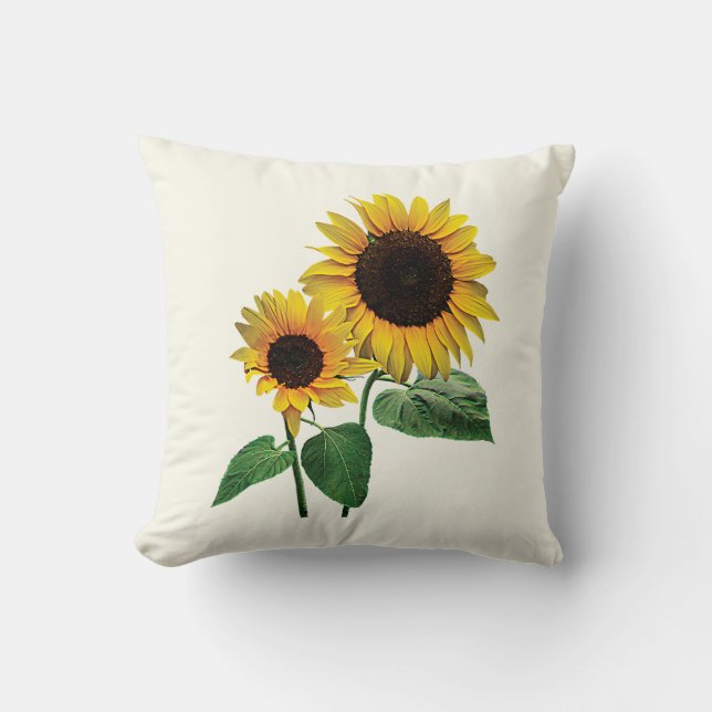 Eine Liebe einer Sonnenblume Kissen (Vorderseite)