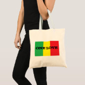 Eine Liebe-Entwurf Rasta Taschen-Tasche Tragetasche (Vorderseite (Produkt))