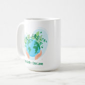 Eine Liebe Erde. Rettet den Planeten Kaffeetasse (Vorderseite Links)
