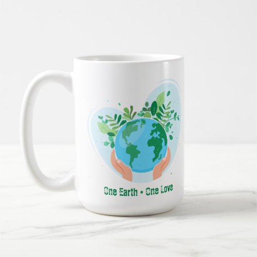 Eine Liebe Erde. Rettet den Planeten Kaffeetasse (Links)