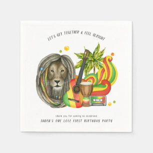 Eine Liebe erste Geburtstagsparty Serviette