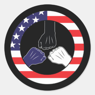 Eine Liebe Friedensaufkleber Runder Aufkleber