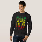 Eine Liebe für Reggae Rasta 3 Sweatshirt (Vorne ganz)