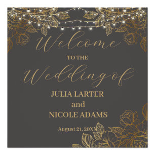 Eine Liebe-Geschichte entfaltet sich: Unsere Hochz Poster