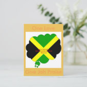 Eine Liebe gibt Jah Praise Card Postkarte (Stehend Vorderseite)