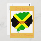 Eine Liebe gibt Jah Praise Card Postkarte (Vorne/Hinten)