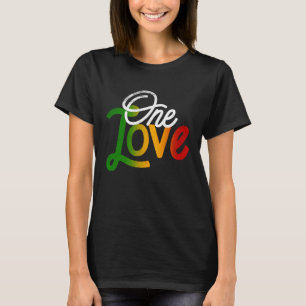 Eine Liebe Heart Rasta Reggae Roots Kleidung T Pea T-Shirt