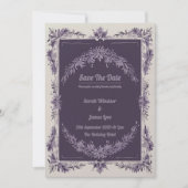 Eine Liebe in Bloom Lavender Wedding Einladung (Vorderseite)