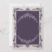 Eine Liebe in Bloom Lavender Wedding Einladung (Rückseite)