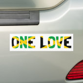 Eine Liebe Jamaica Flag Autoaufkleber (Auf Auto)