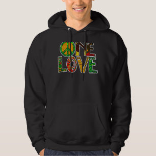 Eine Liebe Jamaica Rasta Reggae Peace Black Histor Hoodie