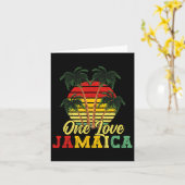 Eine Liebe Jamaica Sommerurlaub Familie Jamaika R Karte (Gelbe Blume)
