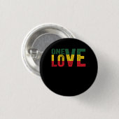 Eine Liebe Jamaican Rasta Reggae Button (Vorne & Hinten)