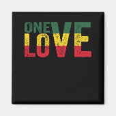 Eine Liebe Jamaican Rasta Reggae Magnet (Vorne)