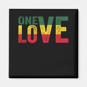 Eine Liebe Jamaican Rasta Reggae Magnet