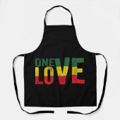 Eine Liebe Jamaican Rasta Reggae Schürze (Vorderseite)