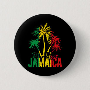 Eine Liebe Jamaika Jamaikanischer Urlaub Reggae Pa Button