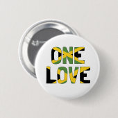 Eine Liebe jamaikanischer Button (Vorne & Hinten)