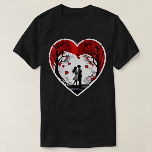 Eine Liebe kennt keine Grenzen nur endlos de T-Shirt (Design vorne)