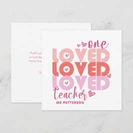 Eine Liebe Lehrer Rosa Moderner Personalisierter N