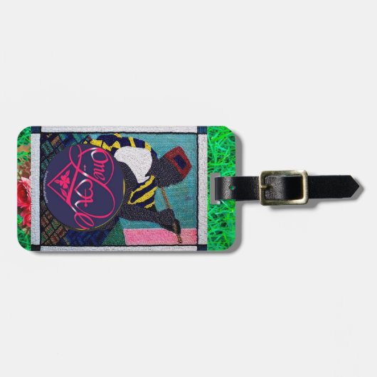 Eine Liebe & LIVE LIEBE LAUGH Gepäckmarke Gepäckanhänger (Vorderseite horizontal)