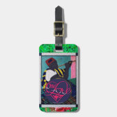 Eine Liebe & LIVE LIEBE LAUGH Gepäckmarke Gepäckanhänger (Vorderseite vertikal)