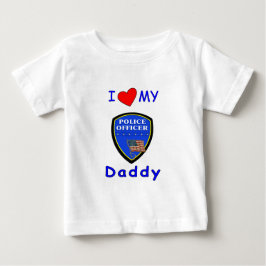 Eine Liebe mein Polizei-Vati Baby T-shirt