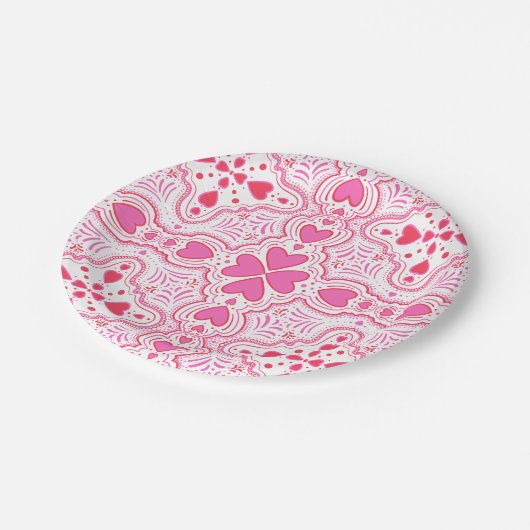 Eine Liebe Pappteller (Schrägansicht)