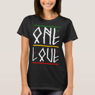 Eine Liebe Rasta Colors Reggae T-Shirt