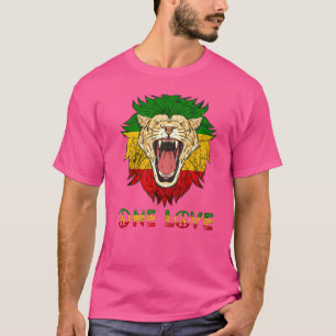 Eine Liebe Rasta Reggae Lion von Judah Hippie Rast T-Shirt