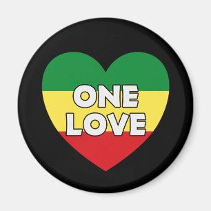 Eine Liebe Rasta Reggae Magnet