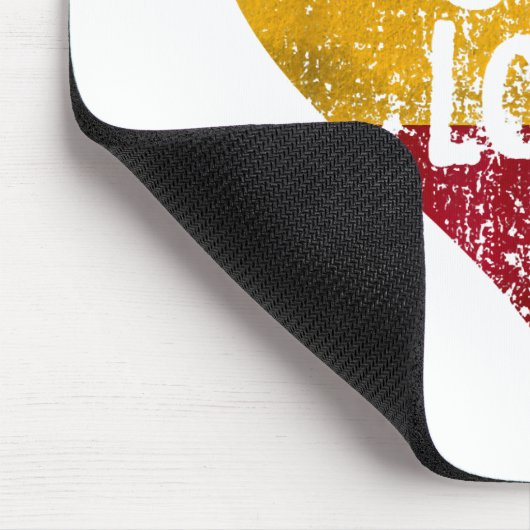 Eine Liebe Rastafari T - Shirt Jamaica Retro Vinta Mousepad (Ecke)