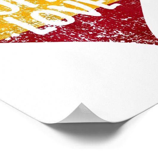 Eine Liebe Rastafari T - Shirt Jamaica Retro Vinta Poster (Ecke)