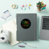 Eine Liebe, Reggae-Design Aufkleber (iPad Hülle)