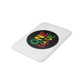 Eine Liebe, Reggae-Design Badematte (Schrägansicht)