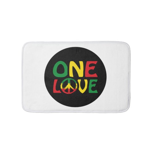 Eine Liebe, Reggae-Design Badematte (Vorderseite)