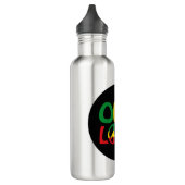 Eine Liebe, Reggae-Design Edelstahlflasche (Links)