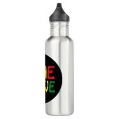 Eine Liebe, Reggae-Design Edelstahlflasche (Rechts)
