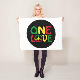 Eine Liebe, Reggae-Design Fleecedecke