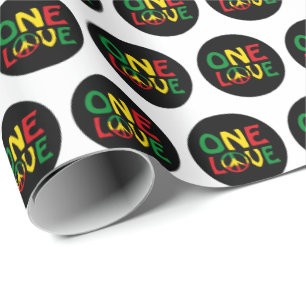 Eine Liebe, Reggae-Design Geschenkpapier