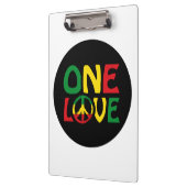 Eine Liebe, Reggae-Design Klemmbrett (Links)