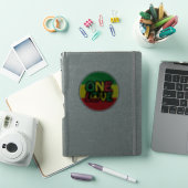 Eine Liebe, Reggae-Design mit Reggaefarben Aufkleber (iPad Hülle)