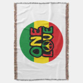 Eine Liebe, Reggae-Design mit Reggaefarben Decke (Vorderseite Vertikal)
